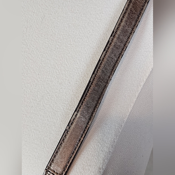 Coach 1941 Crossbody C Logo Jacquard Purse Plum/Taupe Metallic Trim Small Bag - Picture 11 of 15